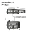 Ver imagem 4 de Armário de Cozinha Compacta 200cm Cinza Nice Madesa Xa09