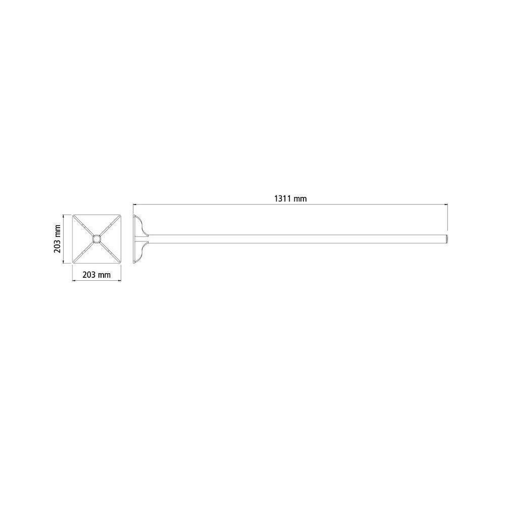 Socador Metálico Tramontina 8 Polegada X 8" com Cabo Metálico 130 Cm - 2