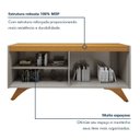 Ver imagem 6 de Buffet Aparador 100%MDF 4 Portas Pés em Madeira Maciça 180cm Grécia