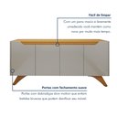 Ver imagem 7 de Buffet Aparador 100%MDF 4 Portas Pés em Madeira Maciça 180cm Grécia