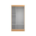 Ver imagem 3 de Guarda Roupa Solteiro 2 Portas de Correr Berlim Marrom/Cinamomo