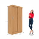 Ver imagem 5 de Guarda Roupa Solteiro 2 Portas de Correr Berlim