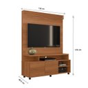 Ver imagem 3 de Estante Home Berlim para Tv até 60 Polegadas 2 Portas Prateleira e Rodízio Jequitibá - Lukaliam