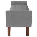 Ver imagem 4 de Puff Recamier Decorativo com Pés em Madeira 140 Cm Itália P05 Bouclê Cinza - Lyam Decor