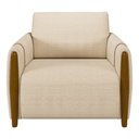 Ver imagem 5 de Conjunto Sofá 3 Lugares 223cm e Poltrona 98cm Amaranto M22 Linho Champanhe - Mpozenato