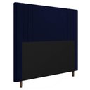Ver imagem 1 de Cabeceira Box Casal Queen Size Ferrara 160cm Azul Marinho