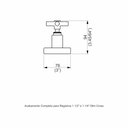 Ver imagem 2 de Acabamento Registro Base Fabrimar 1.1/4' e 1.1/2' Grande