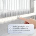 Ver imagem 5 de Penteadeira com LED 3 Gavetas 1 Porta e Nichos Bella Branco