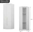 Ver imagem 4 de Dormitório Modulado Casal Orion 100% MDF Branco - Leifer