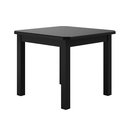 Ver imagem 2 de Conjunto Mesa Preta De Madeira 88x88 Com 4 Cadeiras Estofadas Para Cozinha  Sala De Jantar  Sfa