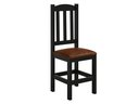 Ver imagem 3 de Conjunto Mesa Preta De Madeira 88x88 Com 4 Cadeiras Estofadas Para Cozinha  Sala De Jantar  Sfa