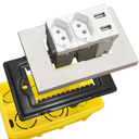 Ver imagem 5 de Tomada Usb Universal Duo 2 Tomada de Parede Bivolt Multifuncional com Duas Entrada Usb