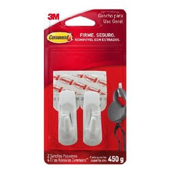 Gancho Adesivo Plástico Pequeno Command 3m - 2