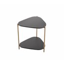 Ver imagem 3 de Mesa Lateral com Prateleira Orgânica 44,2cm Pé de Metal 28016 Artesano