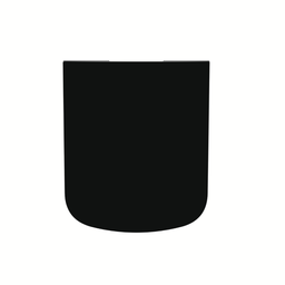 Assento Tampa para Vaso Sanitário Almofadado Compatível Lírio Preto Durín - 1