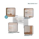 Ver imagem 6 de Guarda Roupa Flocos com Cômoda Fly e Berço Americano Carinho Branco Acetinado Colchão Americano Slee