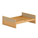 Ver imagem 2 de Cama Casal Madeira Maciça e Rattan Magna Kids Casatema MadeiraOriginals Marrom/Mel