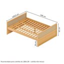 Ver imagem 3 de Cama Casal Madeira Maciça e Rattan Magna Kids Casatema MadeiraOriginals Marrom/Mel