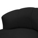 Ver imagem 4 de Poltrona Decorativa para Sala Thor Orgânica Tecido Bouclé Pés em Madeira Maciça:preto