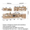Cozinha Modulada 12 Peças Em Mdf Kali Premium Cj9 Carvalho Rustico - 10