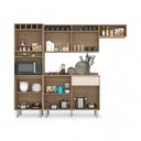 Ver imagem 2 de Cozinha Smart Torre Armário Geladeira Balcão Freijó e Off White