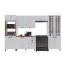 Ver imagem 2 de Armário Cozinha Modulada Completa Americana 100% MDF 350cm Provence Multimóveis Crink-CPL011
