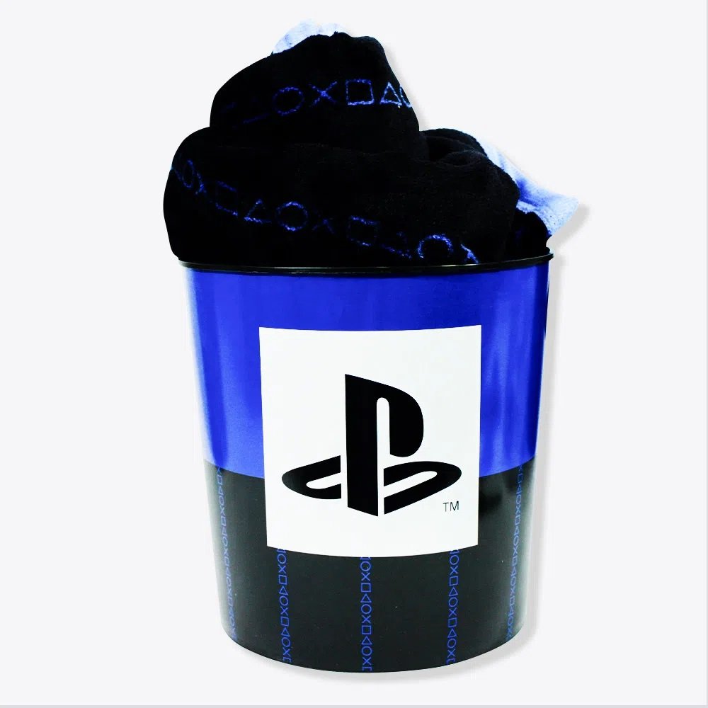 Kit Manta Com Balde Logo PlayStation - Zona Criativa - 1