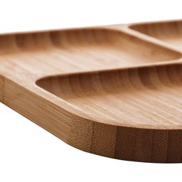 Petisqueira Quadrada Bambu Tábua de Frios 20x20x1,7cm - 4