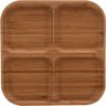 Petisqueira Quadrada Bambu Tábua de Frios 20x20x1,7cm - 2