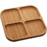 Petisqueira Quadrada Bambu Tábua de Frios 20x20x1,7cm - 1