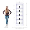 Ver imagem 5 de Guarda Roupa Solteiro Maximus 4 Portas com Armário Multiuso Max Plus Cinamomo Fosco -Zanzini