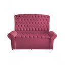 Ver imagem 1 de Kit Dubaí Cabeceira de Cama Box Casal e Recamier Baú Solteiro 90 Cm Suede Rosa Bebê do Lar Mó