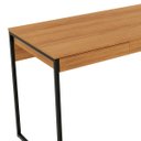 Ver imagem 4 de Mesa Escritório Escrivaninha Estilo Industrial com Gaveta: Amêndoa com Preto