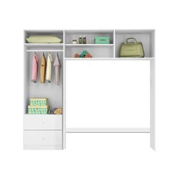 Guarda Roupa Infantil Conjugado 4 Portas Belle P14 Branco - Mpozenato - 2