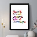 Ver imagem 1 de Quadro Decorativo Rivotril & Champagne 33x24cm - com Vidro:moldura Preta