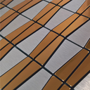 Ver imagem 3 de Pastilha Aluminio Adesiva Decoração Banheiro Cozinha Onda Ma