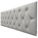 Ver imagem 4 de Cabeceira Estofada Casal Capitonê Luna Corino Bege 140 X 80 cm RBL
