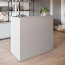 Ver imagem 1 de Balcão Atendimento Recepção Escritório 90 Cm X 110 Cm F5 Cor:cinza