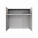 Ver imagem 6 de Balcão Atendimento Recepção Escritório 90 Cm X 110 Cm F5 Cor:cinza