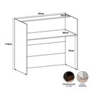 Ver imagem 3 de Balcão Atendimento Recepção Escritório 90 Cm X 110 Cm F5 Cor:cinza