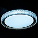 Ver imagem 5 de Luminaria Plafon 3 Tons Led Luxo Cristal Controle Remoto Casa Trabalho Iluminaçao Moderno Residencia