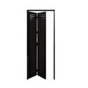Ver imagem 2 de Porta Camarão Palheta Alumínio 60 x 210cm Hale Abertura Direita Incolor/Preto