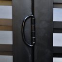 Ver imagem 5 de Porta Camarão Palheta Alumínio 60 x 210cm Hale Abertura Direita Incolor/Preto