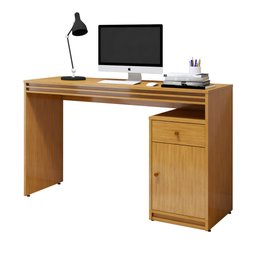 Escrivaninha Mesa Escritório 120cm 1 Porta 1 Gaveta 100% MDF Madrid - 12 Escrivaninha Mesa Escritório 120cm 1 Porta 1 Gaveta 100% MDF Madrid - 12