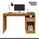 Ver imagem 7 de Escrivaninha Mesa Escritório 120cm 1 Porta 1 Gaveta 100% MDF Madrid
