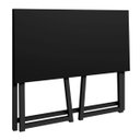 Ver imagem 2 de Escrivaninha Portátil Dobrável Modelo Fit Mdf Aço Resistente:preto