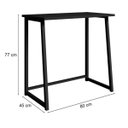 Ver imagem 3 de Escrivaninha Portátil Dobrável Modelo Fit Mdf Aço Resistente:preto