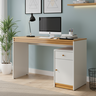 Escrivaninha Mesa Escritório 120cm 1 Porta 1 Gaveta 100% MDF Madrid - 1
