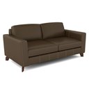 Ver imagem 7 de Sofá Sala de Estar Living 3 Lugares 240cm Presley Pés Madeira Couro Capuccino G52 - Gran Belo