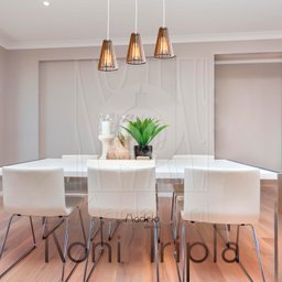 Luminaria Pendente Tripla Koni E27 Madeira Mdf Cq Desmontada:branco - 5